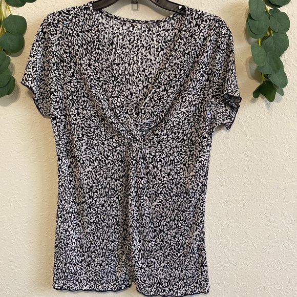 Vintage 90s/Y2K Black and White Sequined Top - Picture 1 of 8